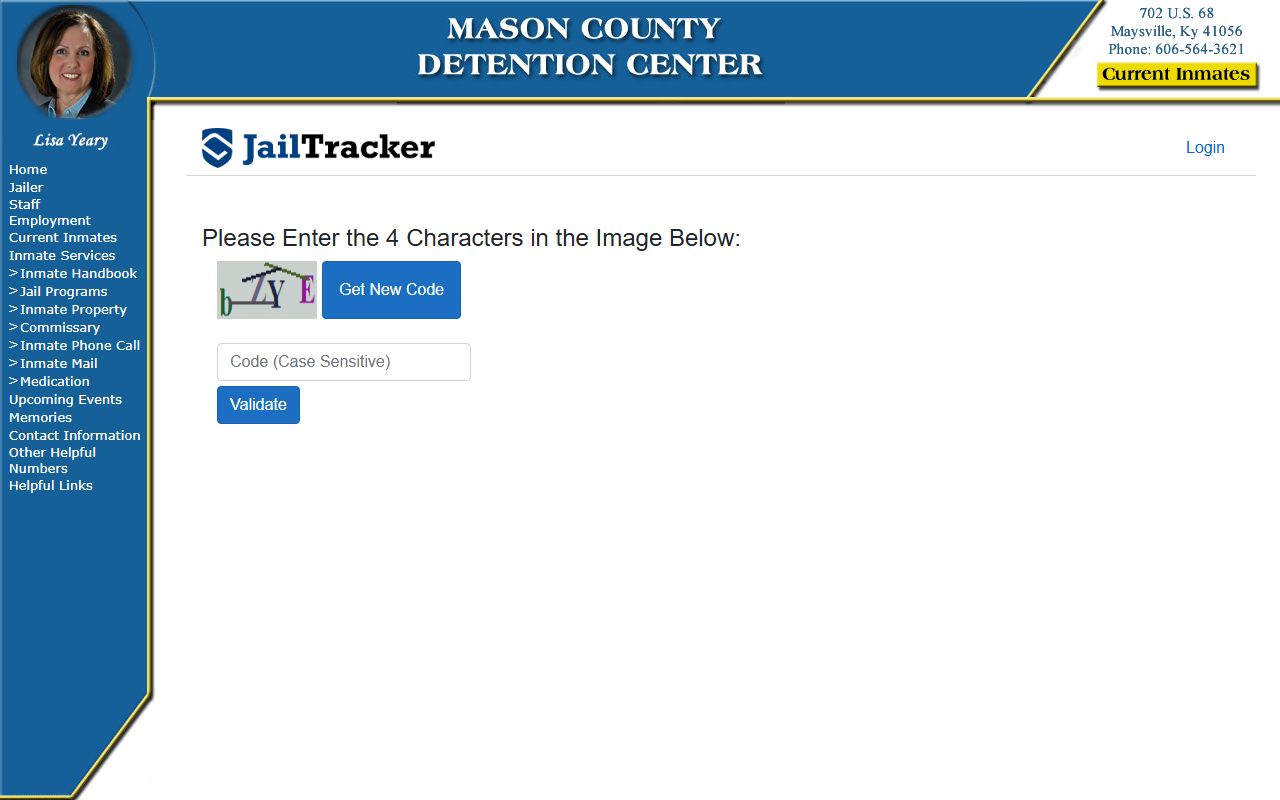 Mason County Detention inmate list showing current booking release records