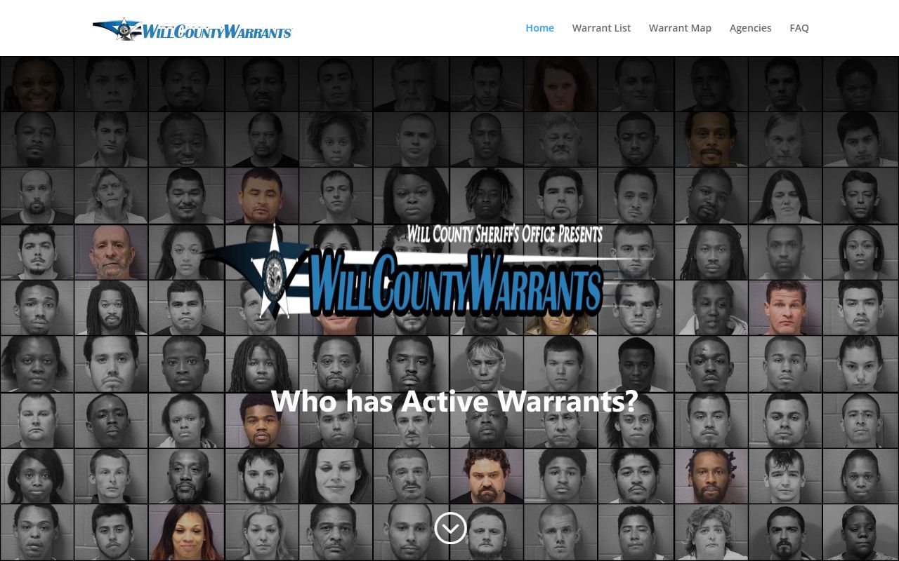 Will County warrants database related to booking releases